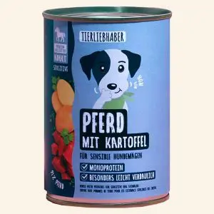Lieblingsfutter Pferd mit Kartoffel