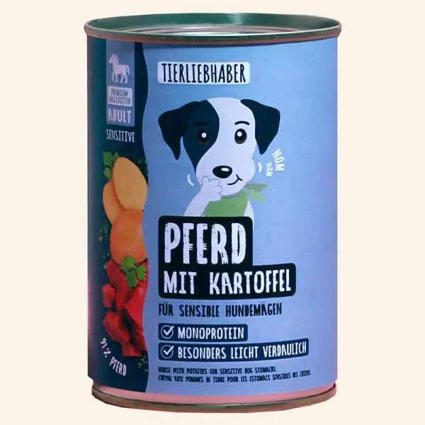 Lieblingsfutter Pferd mit Kartoffel