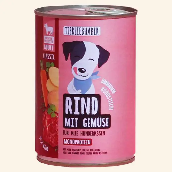 Lieblingsfutter Rind mit Gemüse